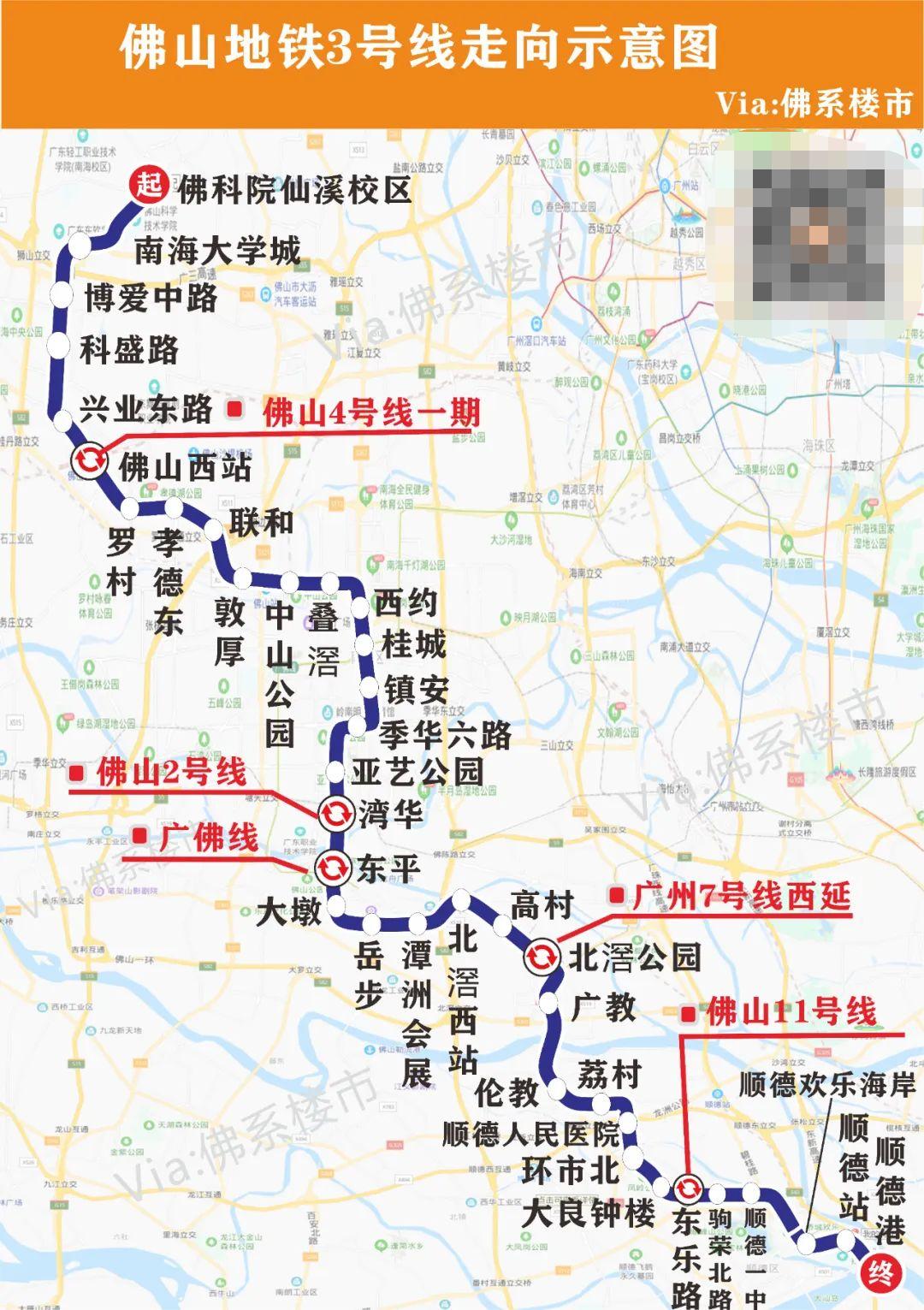 佛山地铁最新路线图曝光