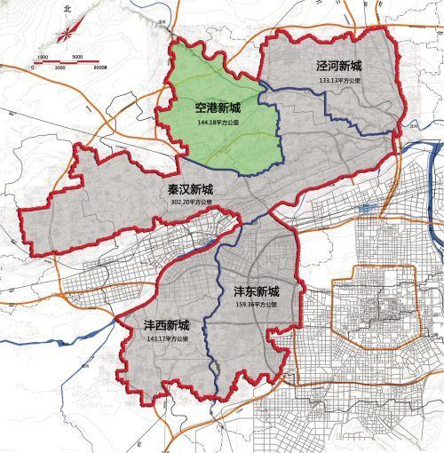 最新西咸新区规划图｜西咸新区最新版规划图解读