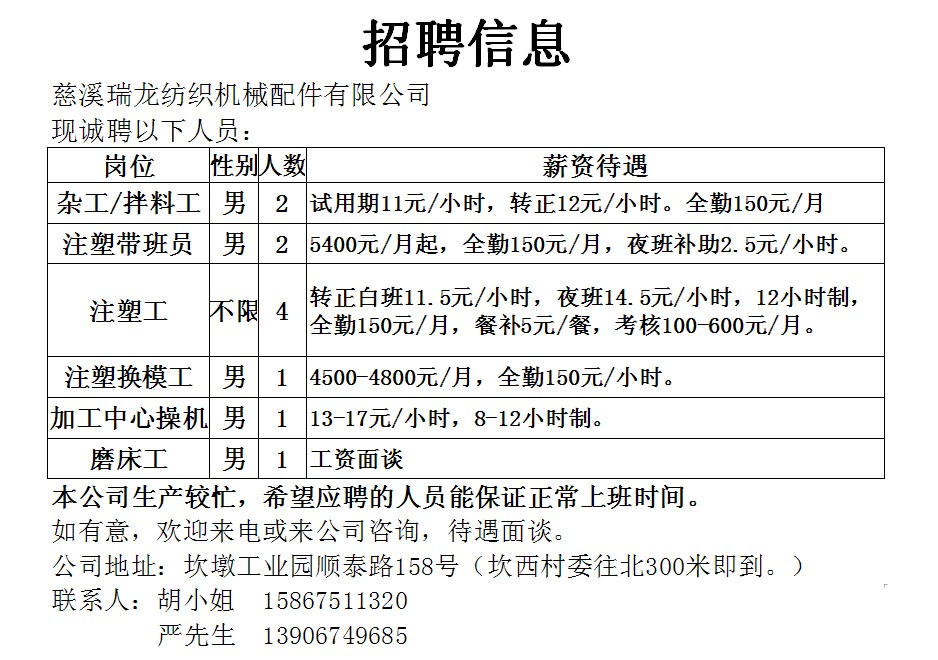 慈溪地区最新护士职位招聘资讯速递